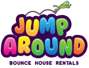 Jump Around VA bounce house rentals logo