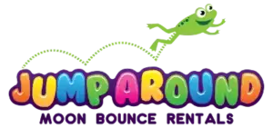 Jump Around VA bounce house rentals logo