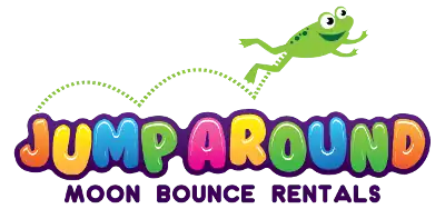 Jump Around VA bounce house rentals logo
