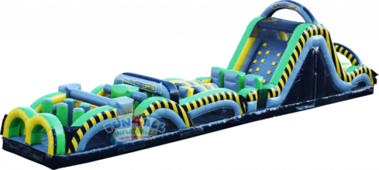 60 foot Radical Run Obstacle Course with Slide